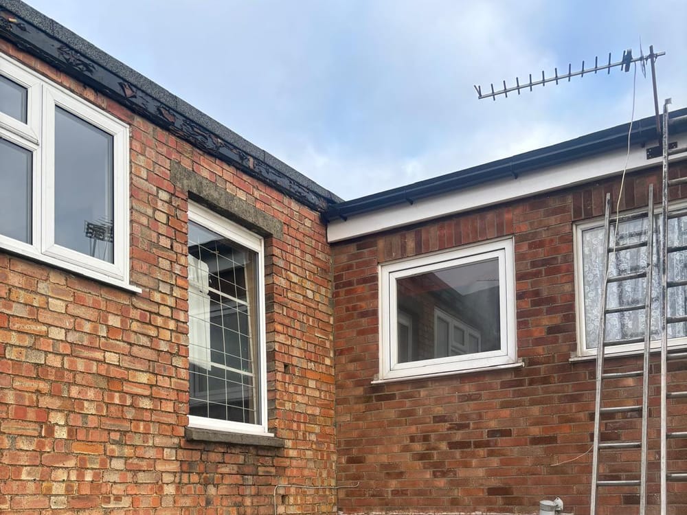 Replacing a flat roof on a house extension